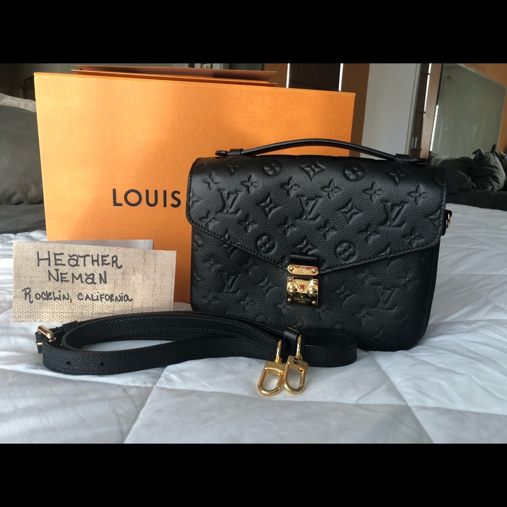 SOLD! 😢 Pochette Métis Empreinte Noir - Picture 1 of 8